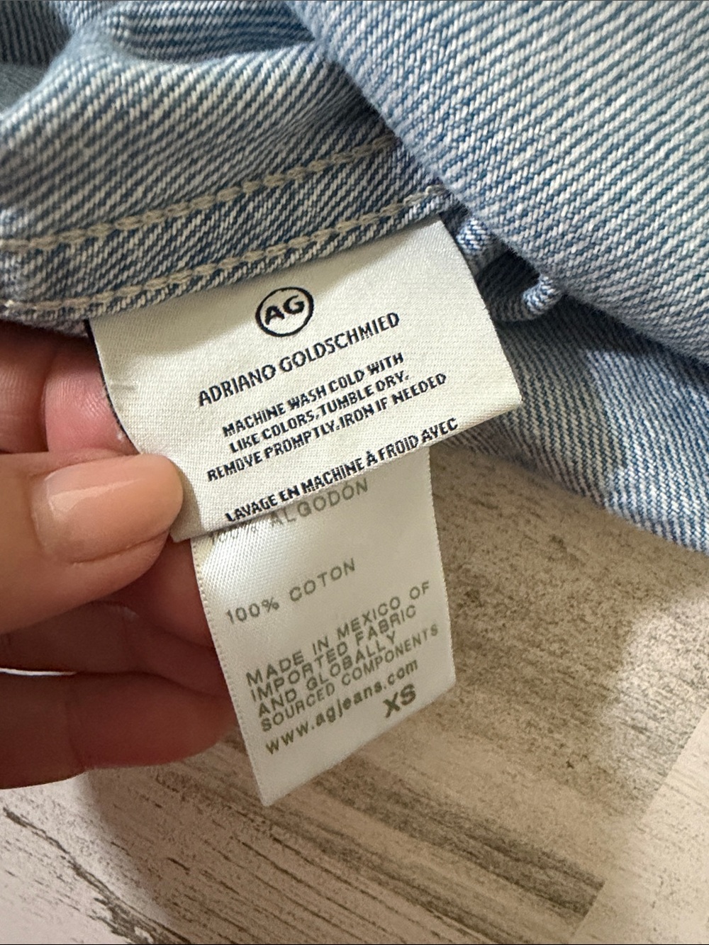 Ag Adriano Goldschmied Blue Denim Shirt Dress - Picture 12 of 13